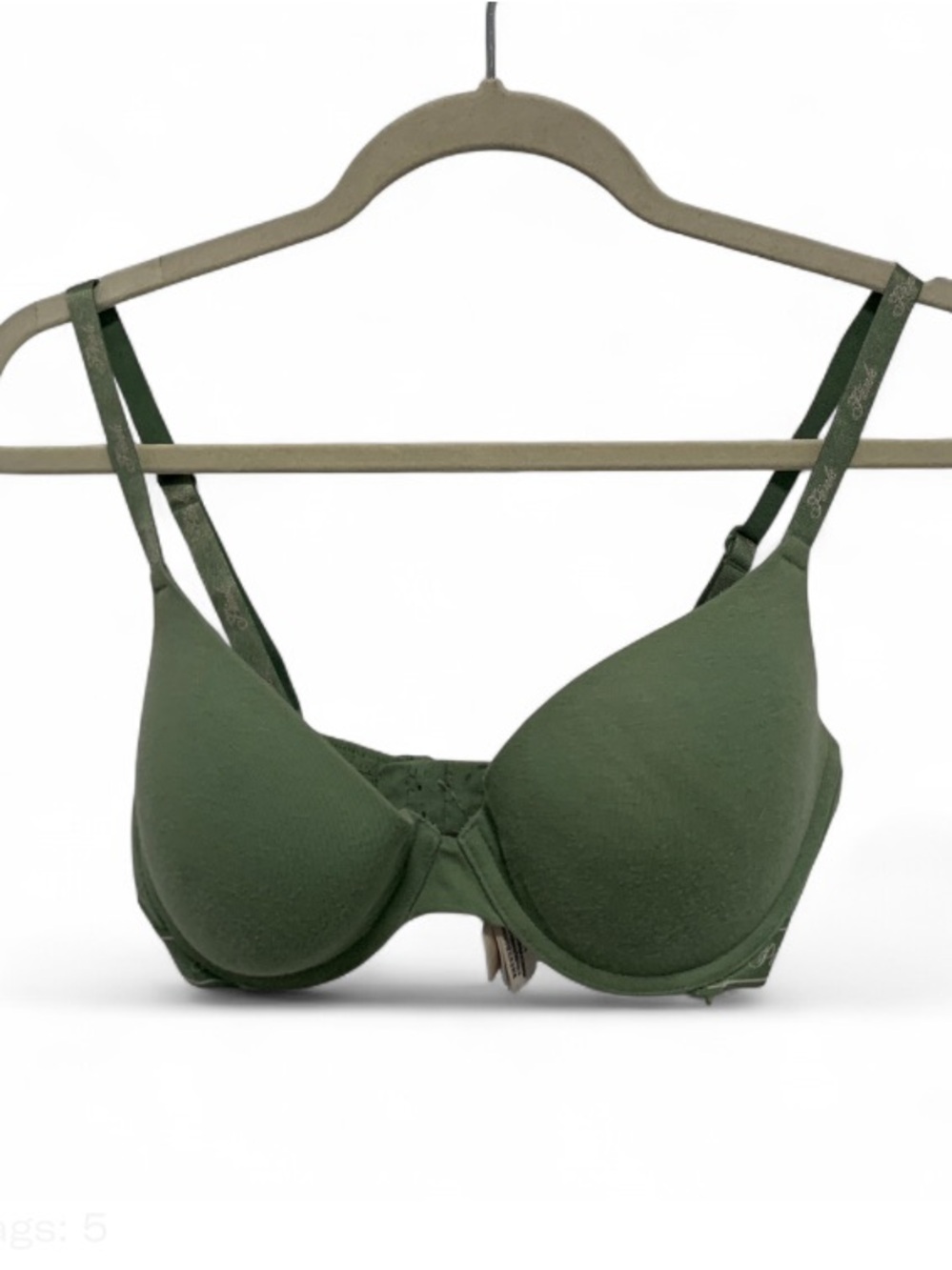 Pink Victoria’s Secret Wear Everywhere Green Underwire Push Up Bra